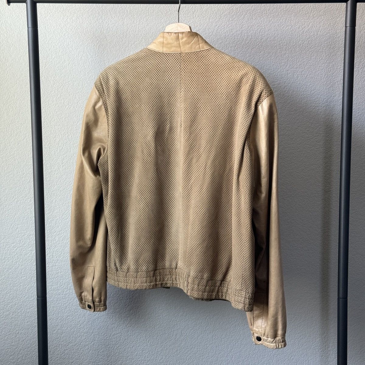Loewe × Vintage Vintage Loewe Perforated Brown Leather Jacket Size US M / EU 48-50 / 2 - 6 Thumbnail