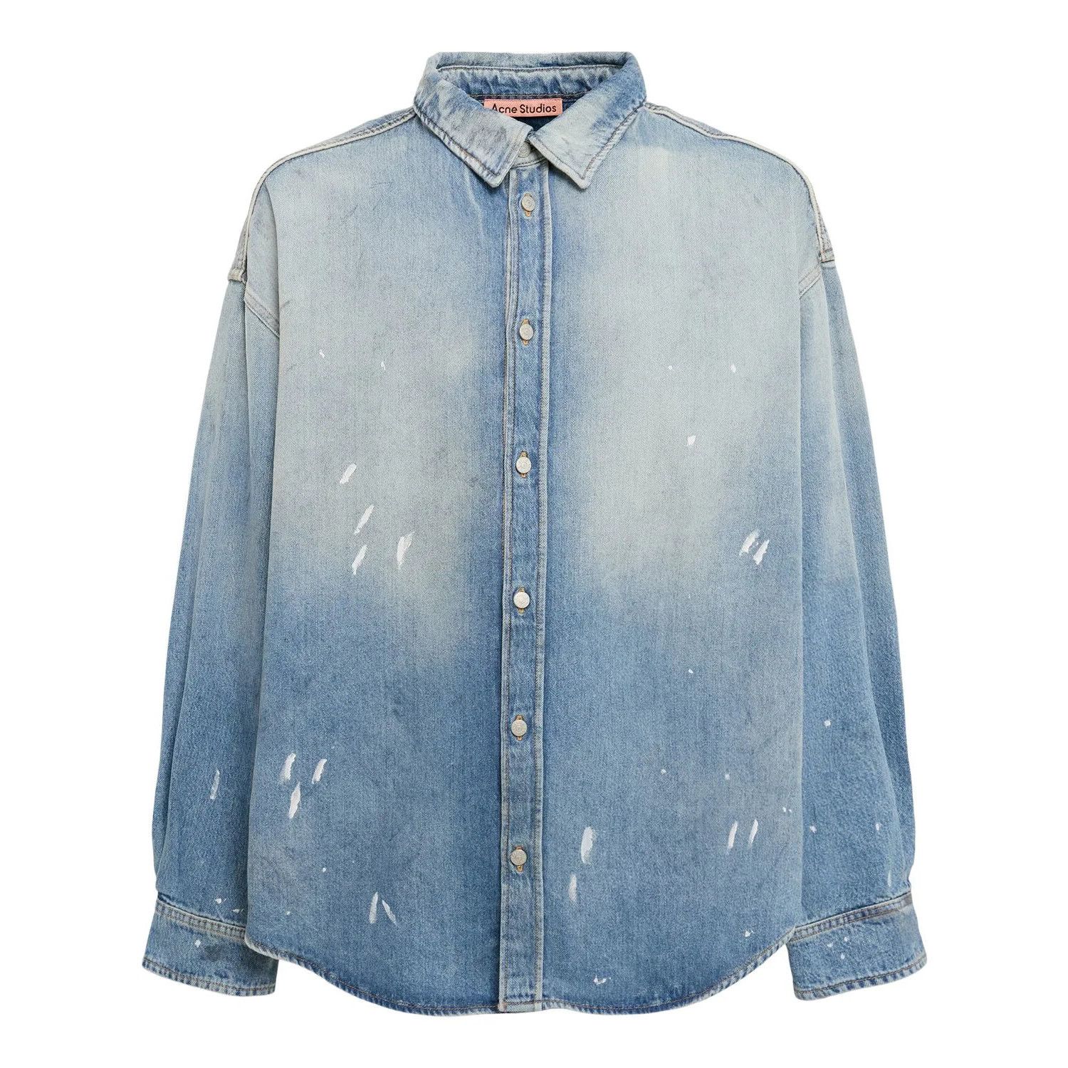 Acne Studios ACNE STUDIOS Setar $730 Blue Shirt New & Authentic (Men's si Size US L / EU 52-54 / 3 - 1 Thumbnail