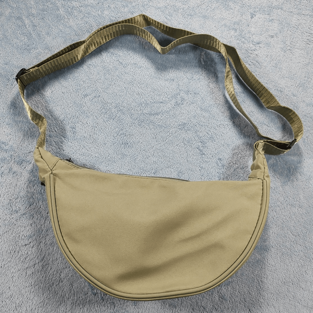 Japanese Brand Large Capacity Crossbody Half Moon Waterproof Bag Size ONE SIZE - 3 Thumbnail