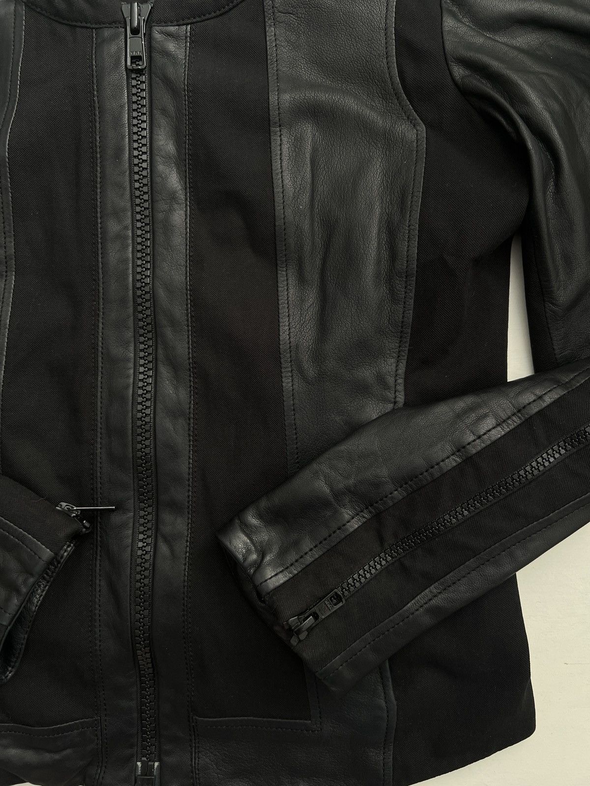 Helmut Lang Helmut Lang 2013 Panelled Lambskin Leather Jacket Size S / US 4 / IT 40 - 4 Thumbnail