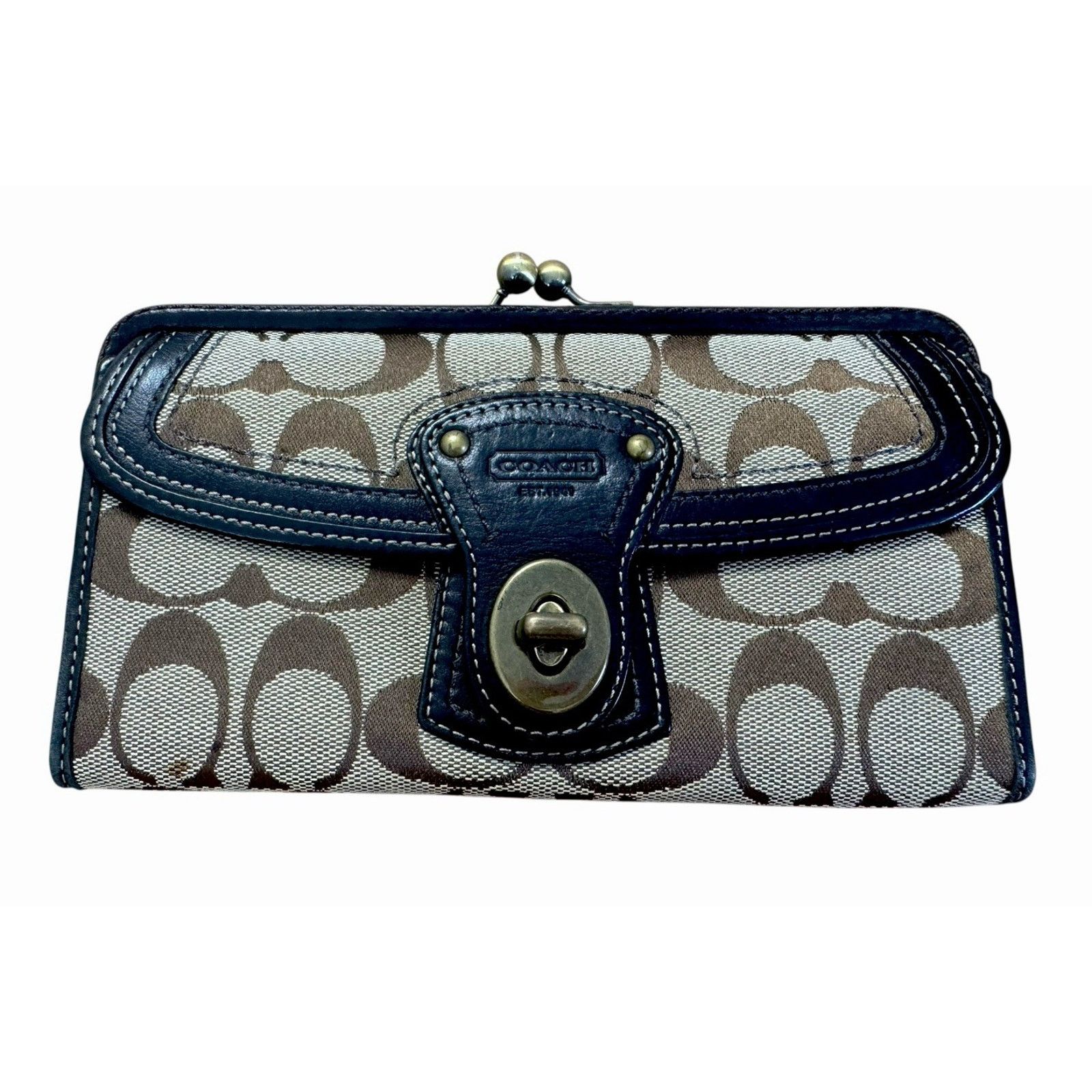 Coach Authentic COACH 65th Anniversary Signature Monogram Wallet Size ONE SIZE - 1 Thumbnail