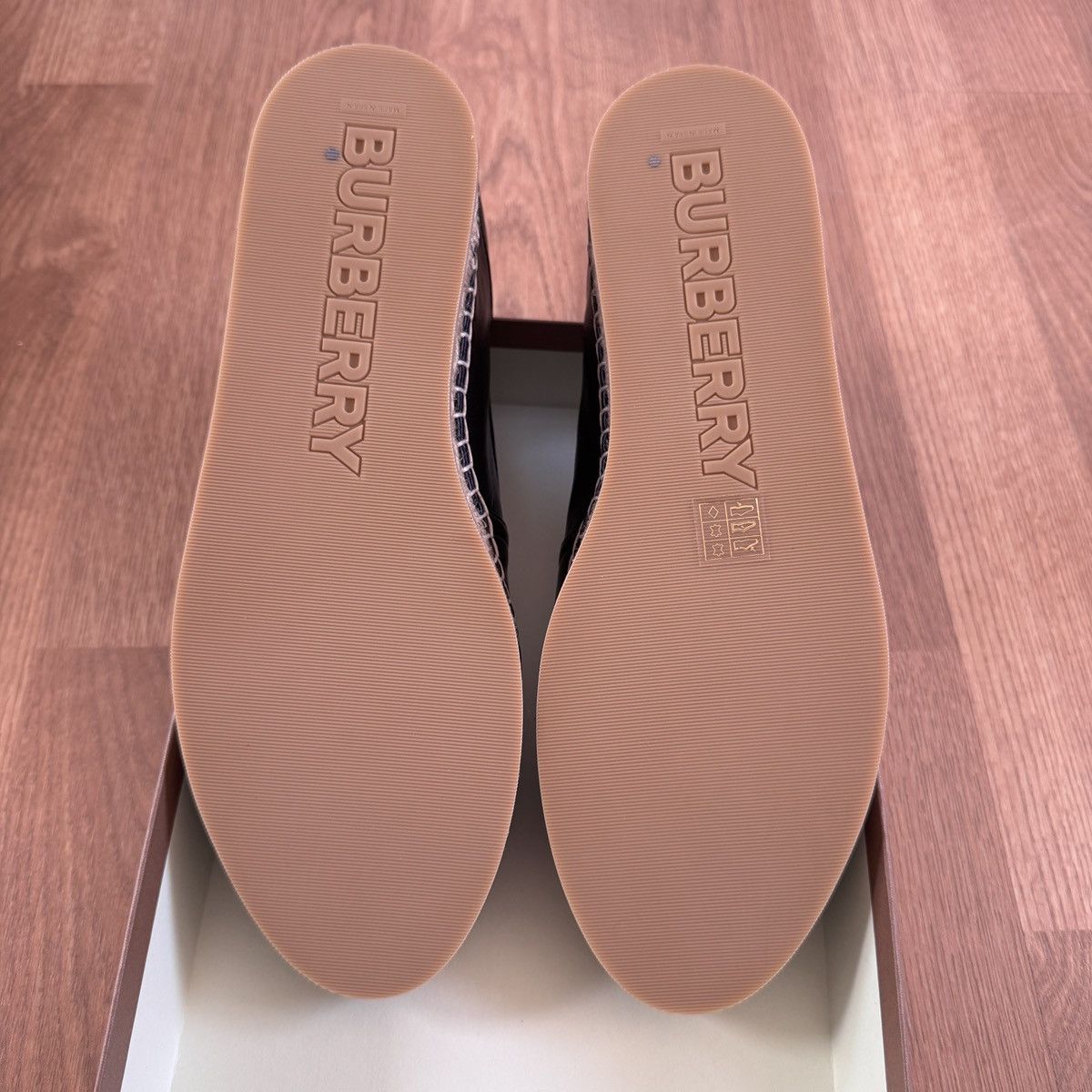 Burberry BURBERRY Men’s Leather EKD Motif Espadrille Black Size 41 Size US 8 / EU 41 - 7 Thumbnail