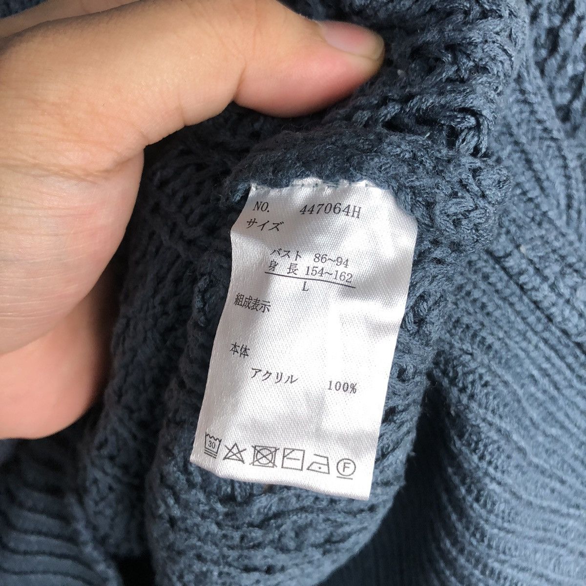 Homespun Knitwear × Japanese Brand DL Japan Vintage sweatshirt Green cable Knitwear #C500 Size US L / EU 52-54 / 3 - 9 Thumbnail