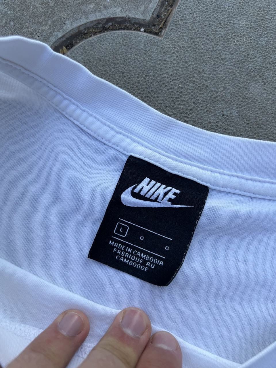 Nike × Vintage Vintage Nike Center Swoosh Oversized Tee Y2K USA Size US L / EU 52-54 / 3 - 4 Thumbnail