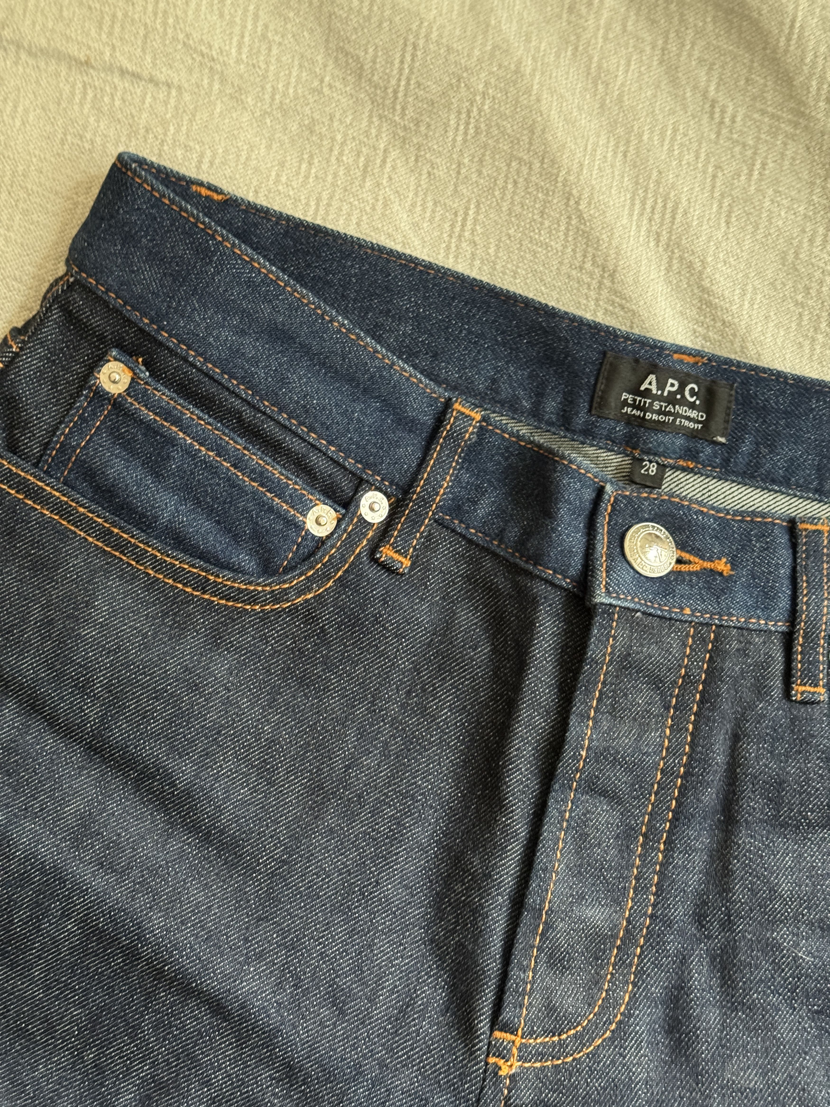A.P.C. Petit Standard 2 Tone Raw Denim Jeans Size US 28 / EU 44 - 8 Thumbnail