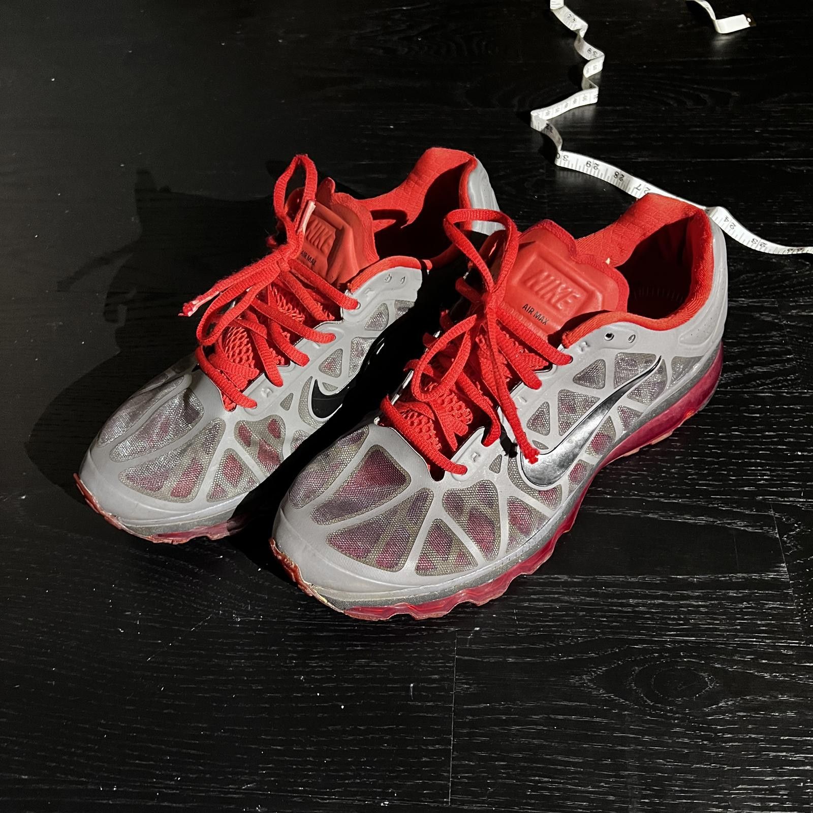 Nike Nike AirMax Shoes Red Grey Size 10 Size US 10 / EU 43 - 1 Thumbnail
