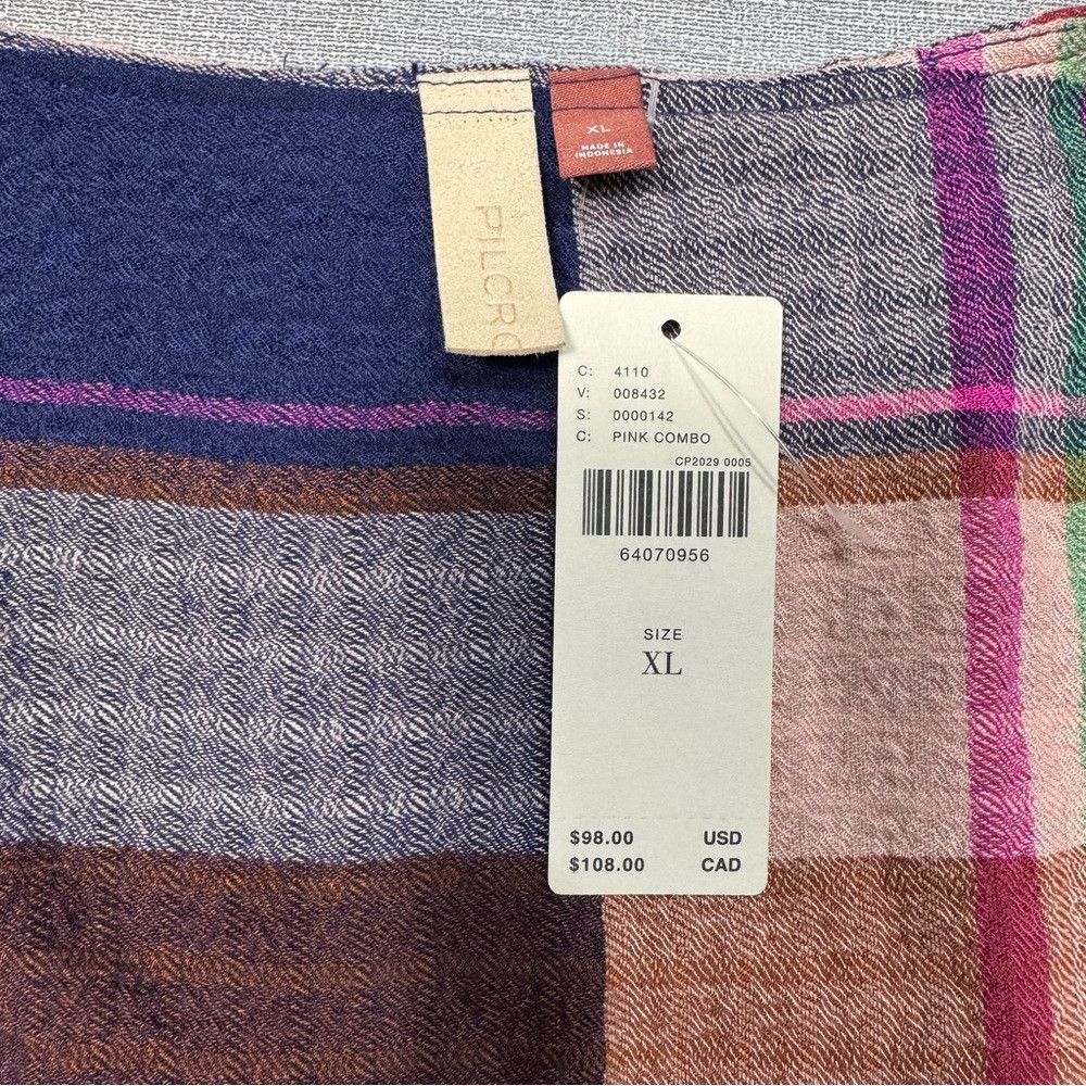 Anthropologie NWT New $98 Pilcro Plaid Deep-V Blouse Size XL Size XL / US 12-14 / IT 48-50 - 7 Thumbnail