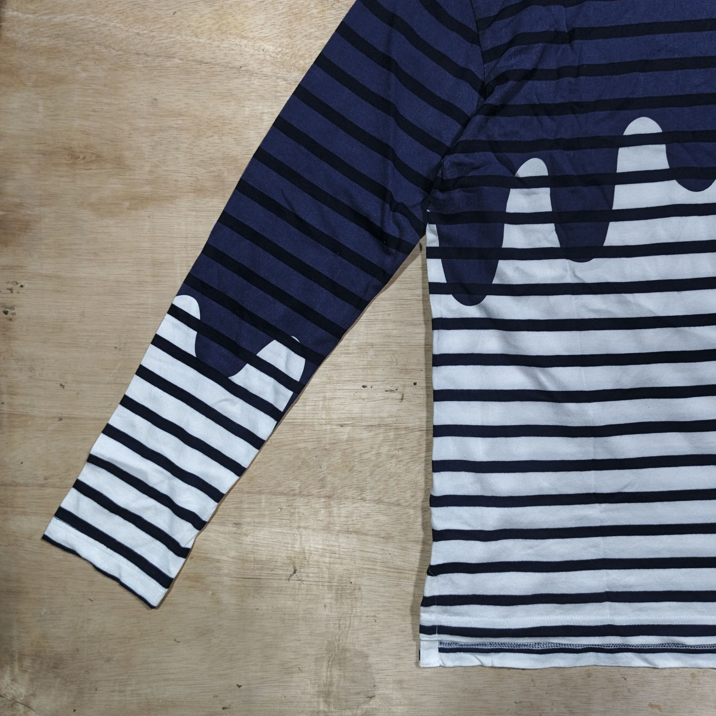 Japanese Brand DESERTIC Liquid Print Border Longsleeve T-Shirt Size M / US 6-8 / IT 42-44 - 4 Thumbnail