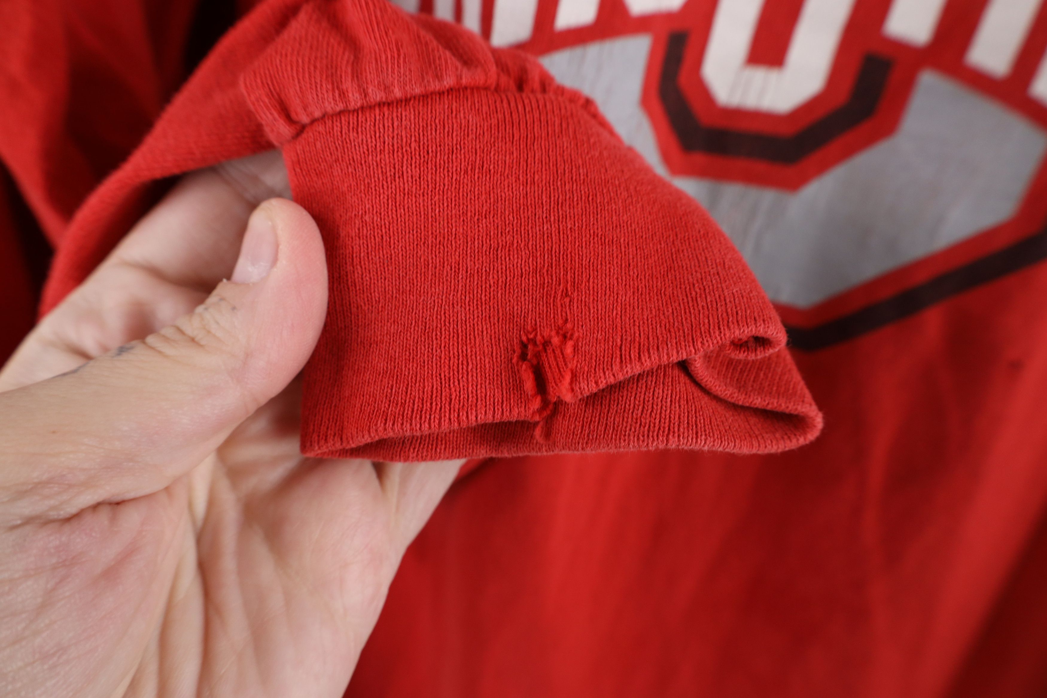 Vintage Vintage 90s Ohio State University Long Sleeve T-Shirt Red Size US M / EU 48-50 / 2 - 9 Thumbnail
