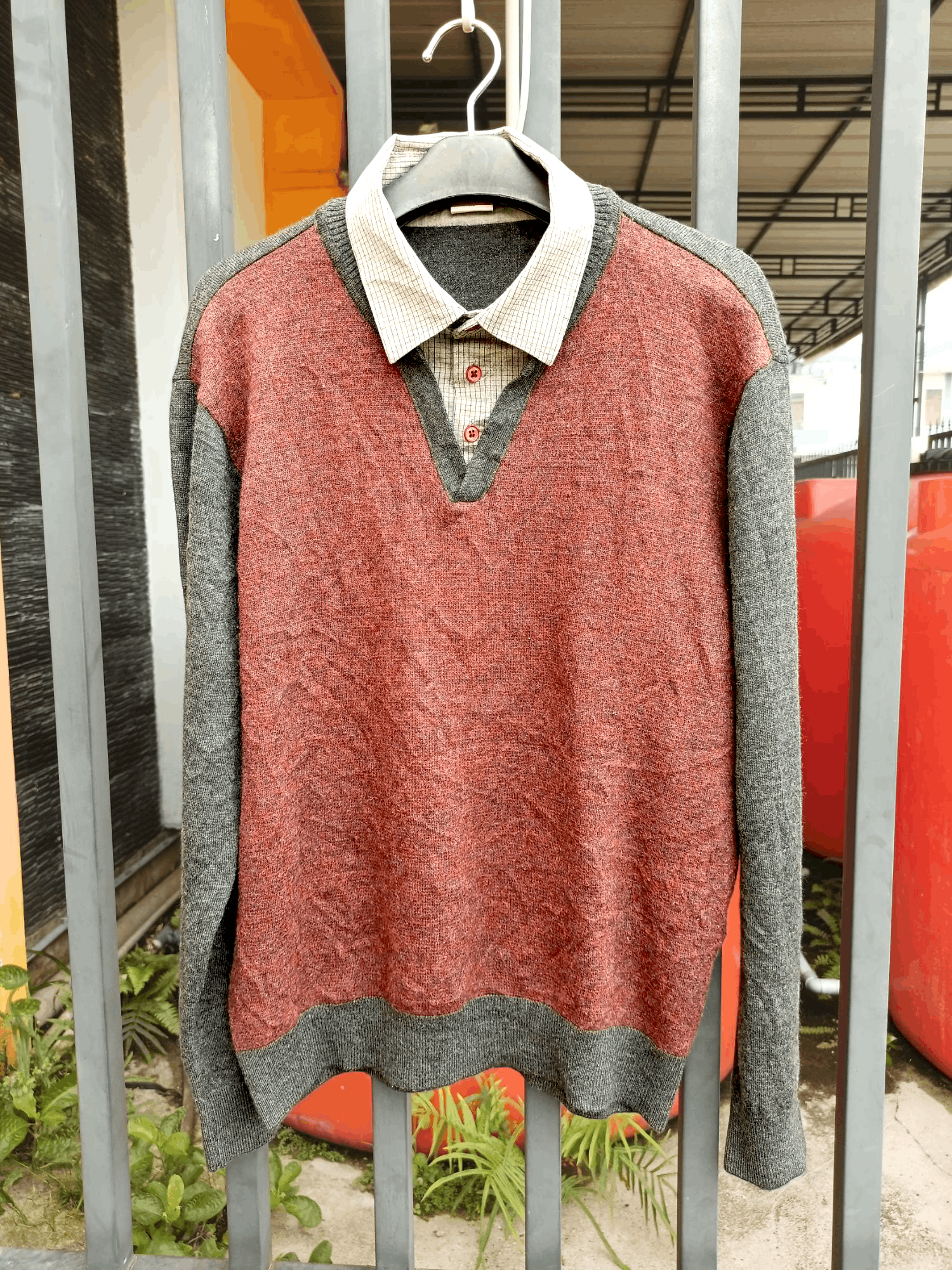 Japanese Brand Double Layer Parkland Light Knit Wear Size US L / EU 52-54 / 3 - 16 Thumbnail