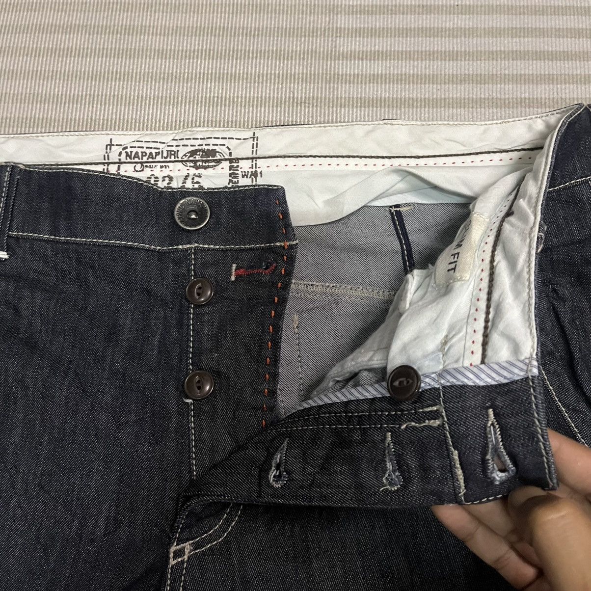 Napapijri Napapijri Slim Fit Denim Blue Jeans Made in Romania 34x44.5 Size US 34 / EU 50 - 5 Thumbnail