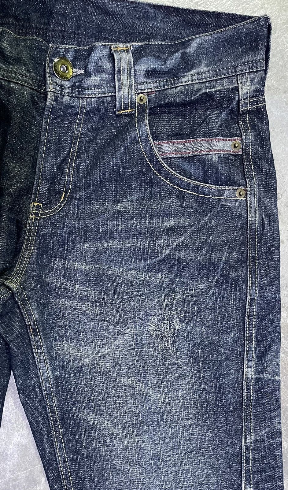 Hysteric Glamour Flare Japan Jeans Lightning Wash Real Vintage Size US 33 - 8 Thumbnail