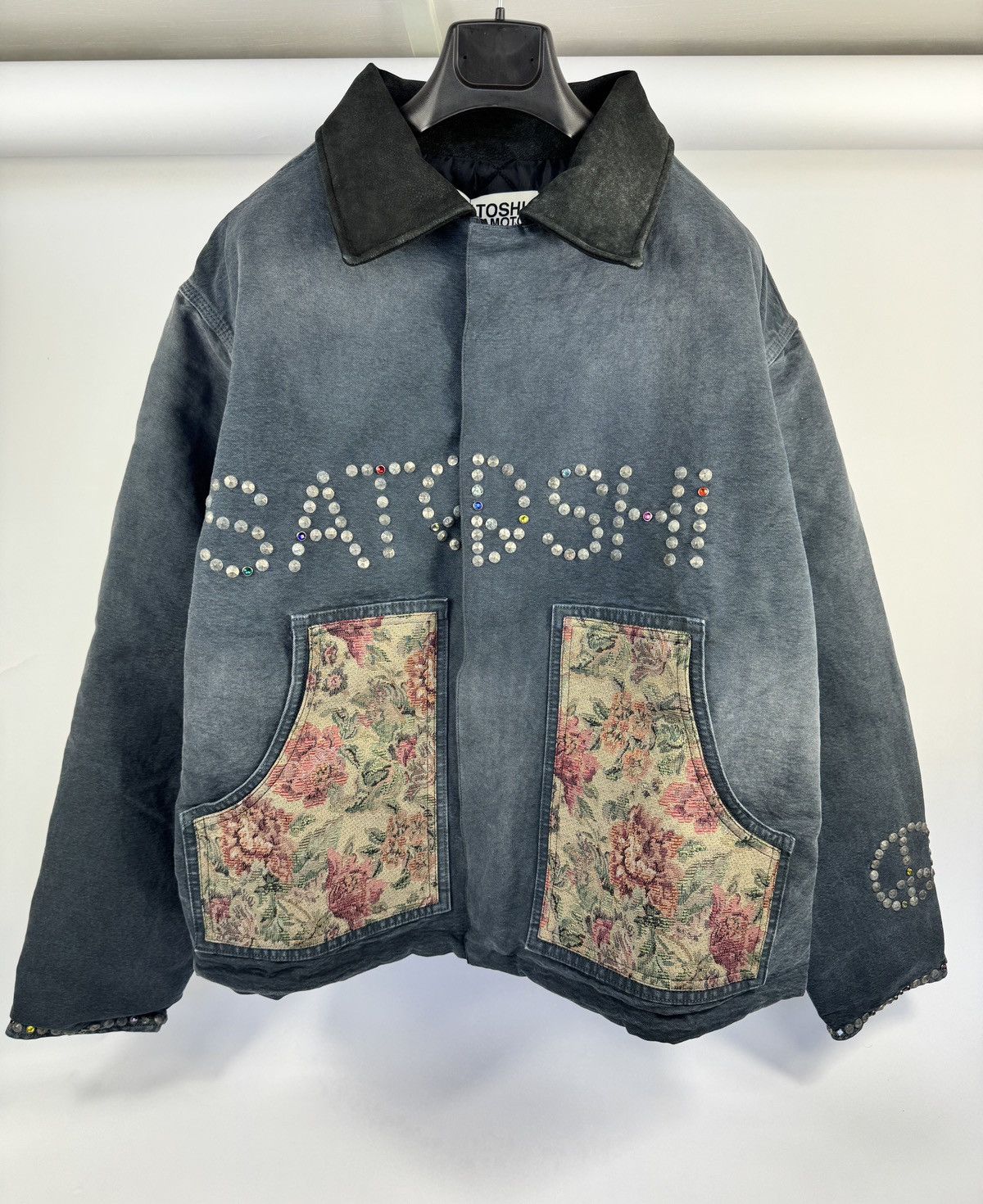 Satoshi Nakamoto LOGO EMBELLISHED OVERSIZED CANVAS JACKET Size US XL / EU 56 / 4 - 1 Thumbnail