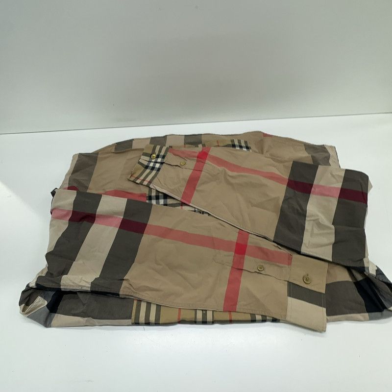 Burberry Burberry Beige Check Long Sleeve Shirt 0079 Size US L / EU 52-54 / 3 - 1 Thumbnail
