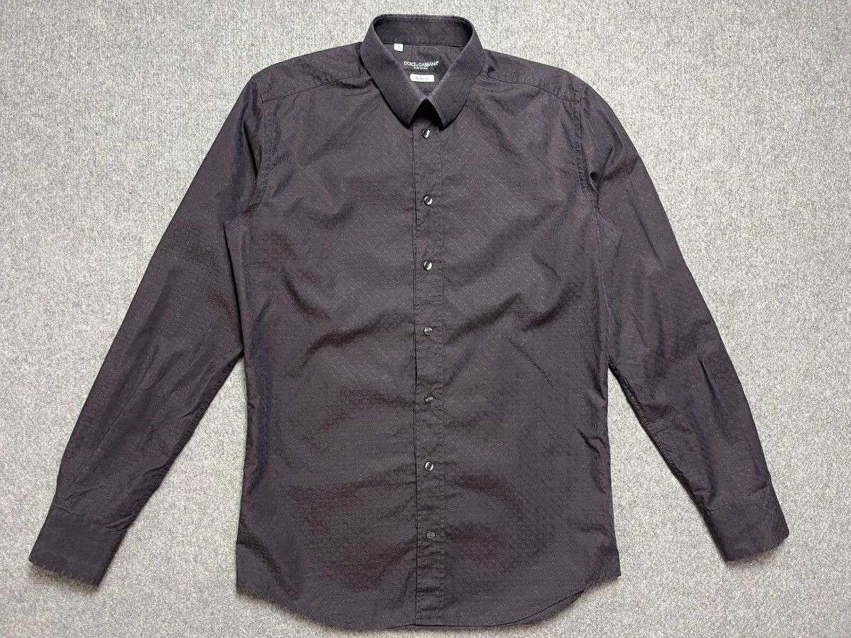 Dolce & Gabbana Dolce Gabbana monogram gold shirt Size US M / EU 48-50 / 2 - 2 Thumbnail
