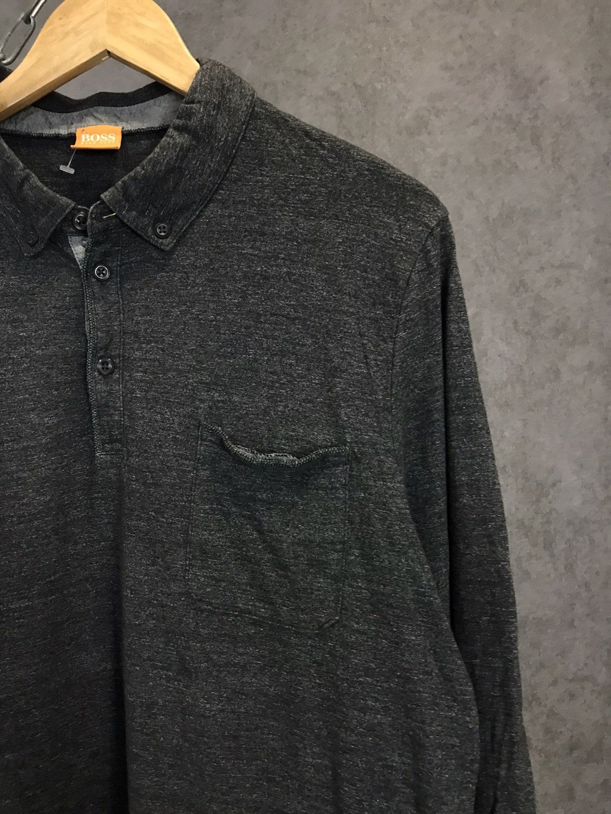 Designer Hugo Boss designer polo long sleeve Size US XL / EU 56 / 4 - 2 Thumbnail