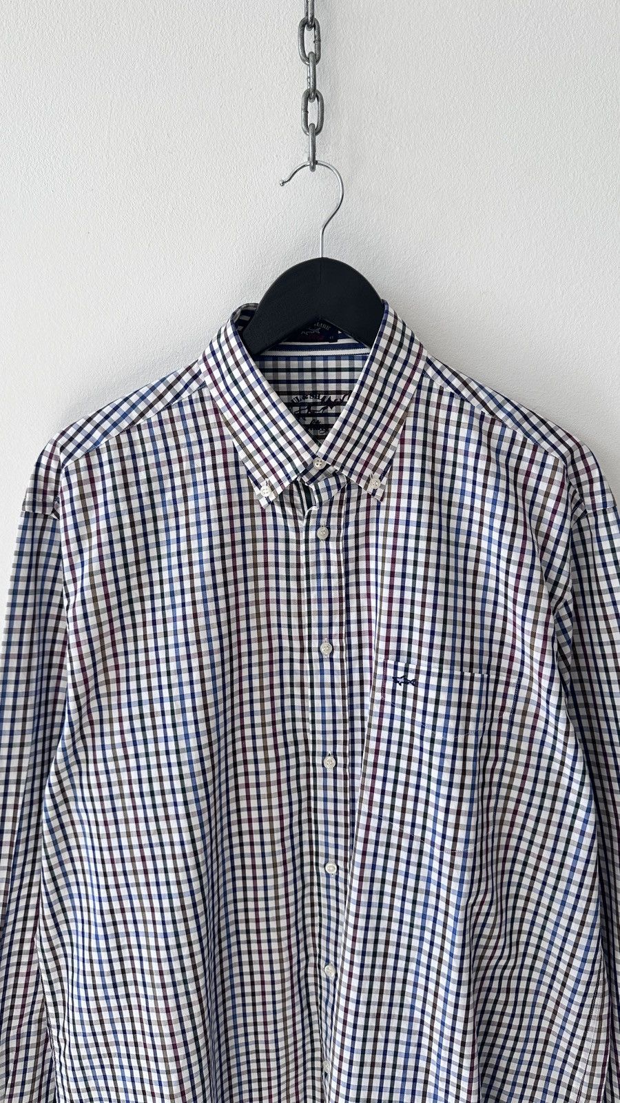 Paul & Shark Paul & Shark Yachting Shirt Check Button Down Made in Italy Size US XL / EU 56 / 4 - 5 Thumbnail