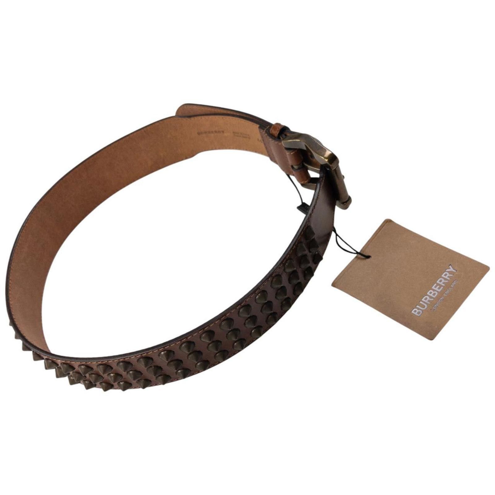 Burberry Vintage Burberry Studded Leather Belt Size W30 | Grailed