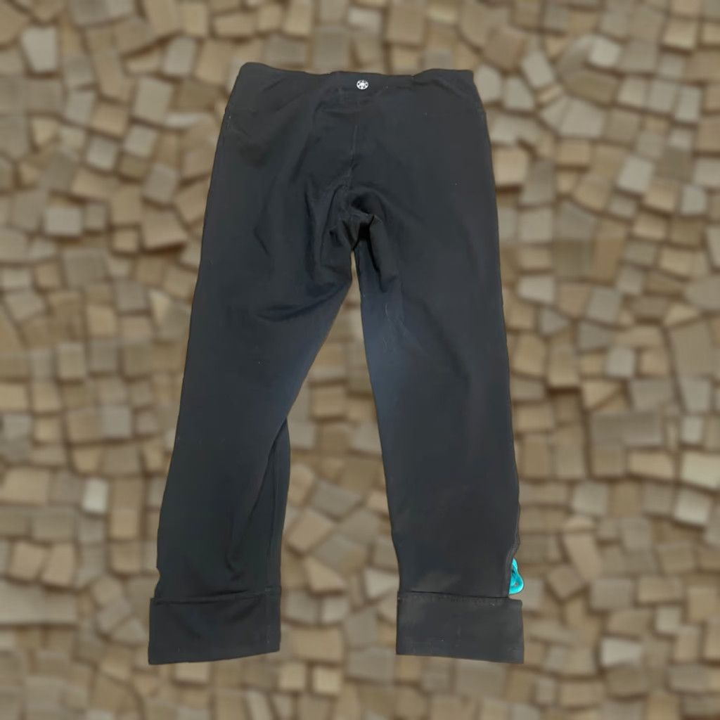 Vintage Gaiam Pants Womens Size Medium Black Pull On Leggings Capris Capri Skinny Inseam 20.5 in Casual Vintage No Size 32" / US 10 / IT 46 - 1 Thumbnail