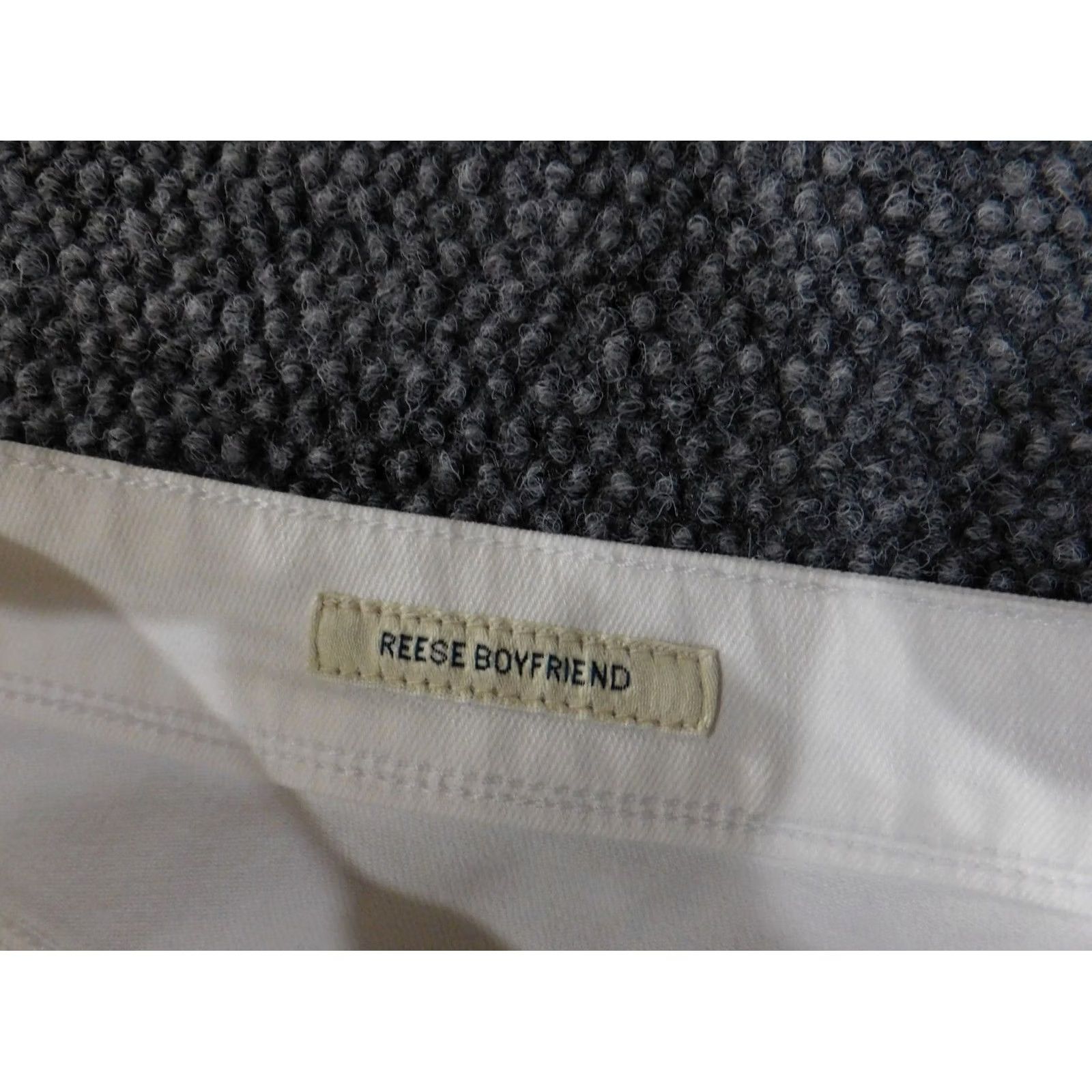 Lucky Brand Lucky Brand Jeans Womens 20W White Distressed Reese Boyfriend Cropped Jeans 5-Pocket Blue Regular Plus Size Pants Mens? Size 42" / US 20 - 7 Thumbnail