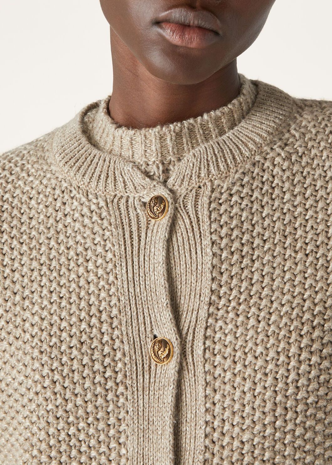 Loro Piana o1w1db10825 FAO2905 Baranca Cardigan in Beige Size XS / US 0-2 / IT 36-38 - 3 Thumbnail