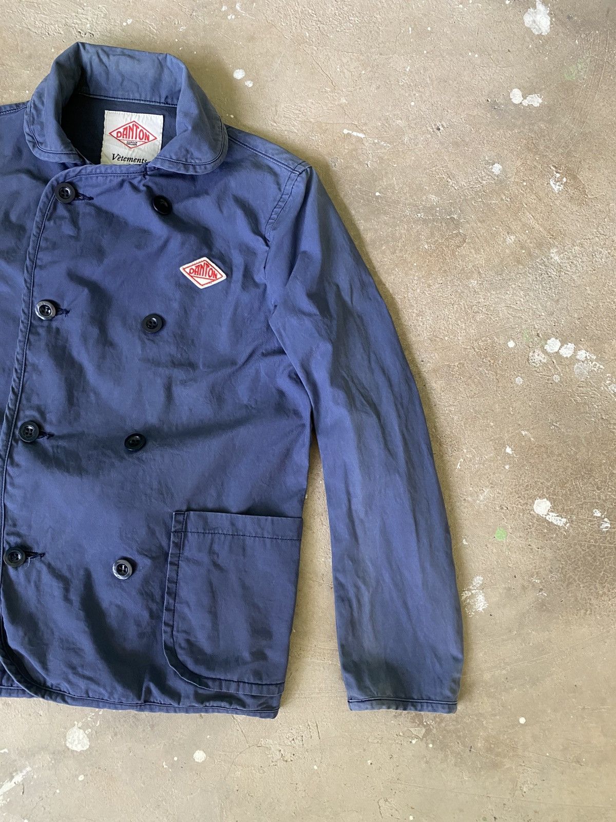Danton Danton Double Breasted Work Jacket Navy Japan Size S / US 4 / IT 40 - 2 Thumbnail