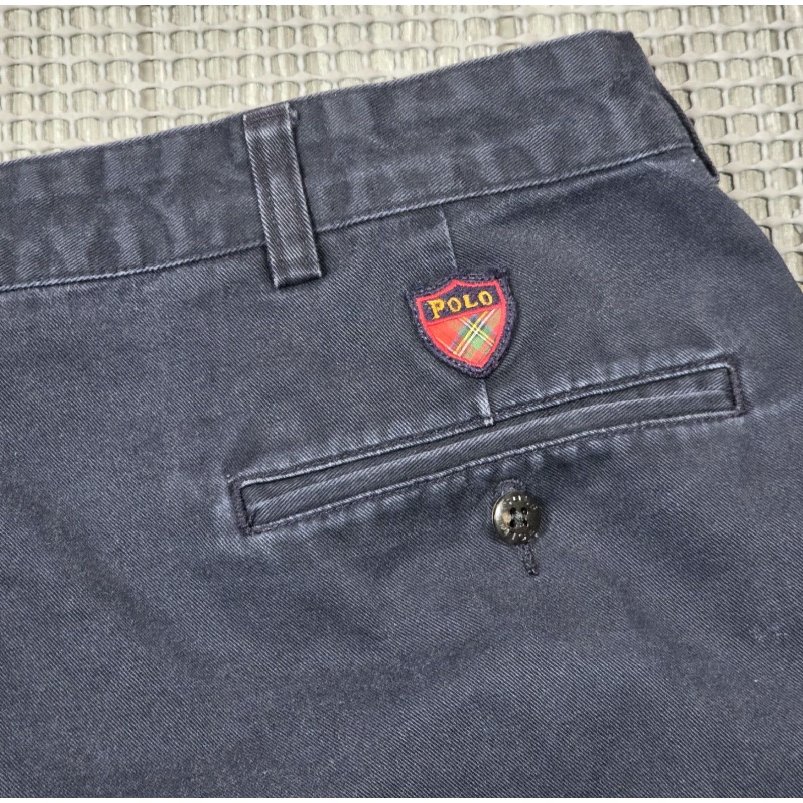 Polo Ralph Lauren VINTAGE Polo Ralph Lauren Pants Mens 38x32 Classic Navy Pleated Twill 90s Golf City Boy Preppy High Rise Size US M / EU 48-50 / 2 - 7 Thumbnail