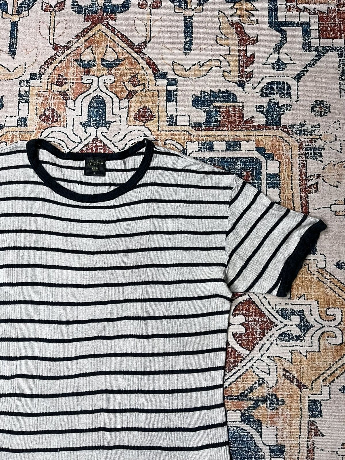 Jean Paul Gaultier Jean Paul Gaultier Homme Ringger Tee Stripped Size US M / EU 48-50 / 2 - 3 Thumbnail
