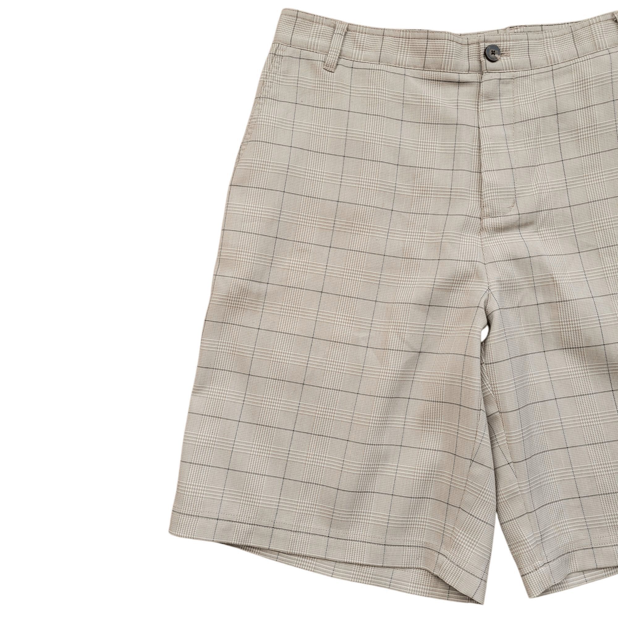 Adidas Adidas Men's Tan Plaid Shorts Size 34 Inseam 10" Size US 34 / EU 50 - 3 Thumbnail