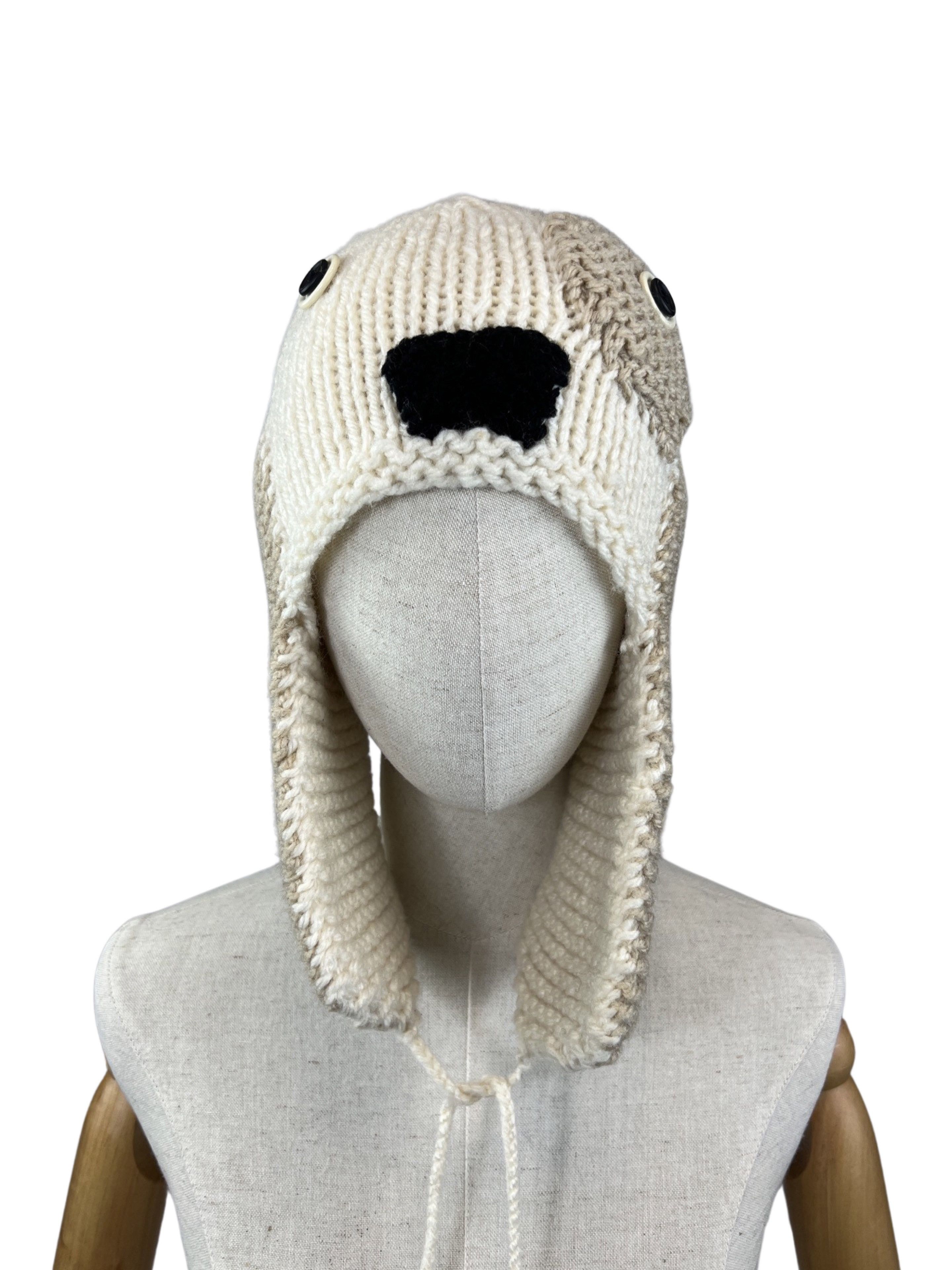 Vintage Gorpcore Knitted Hat Ski Snowboarding Style Floppy Ears Size ONE SIZE - 8 Thumbnail