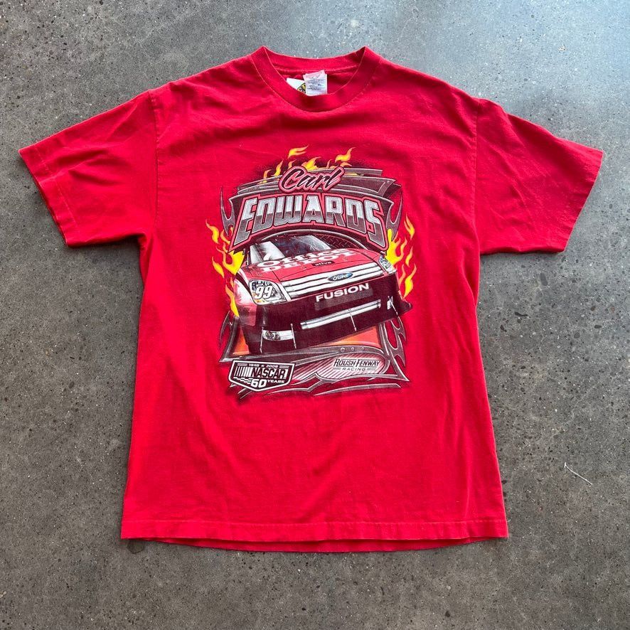 NASCAR × Vintage Vintage Y2K Nascar Carl Edwards 2008 Tee Size US L / EU 52-54 / 3 - 2 Thumbnail