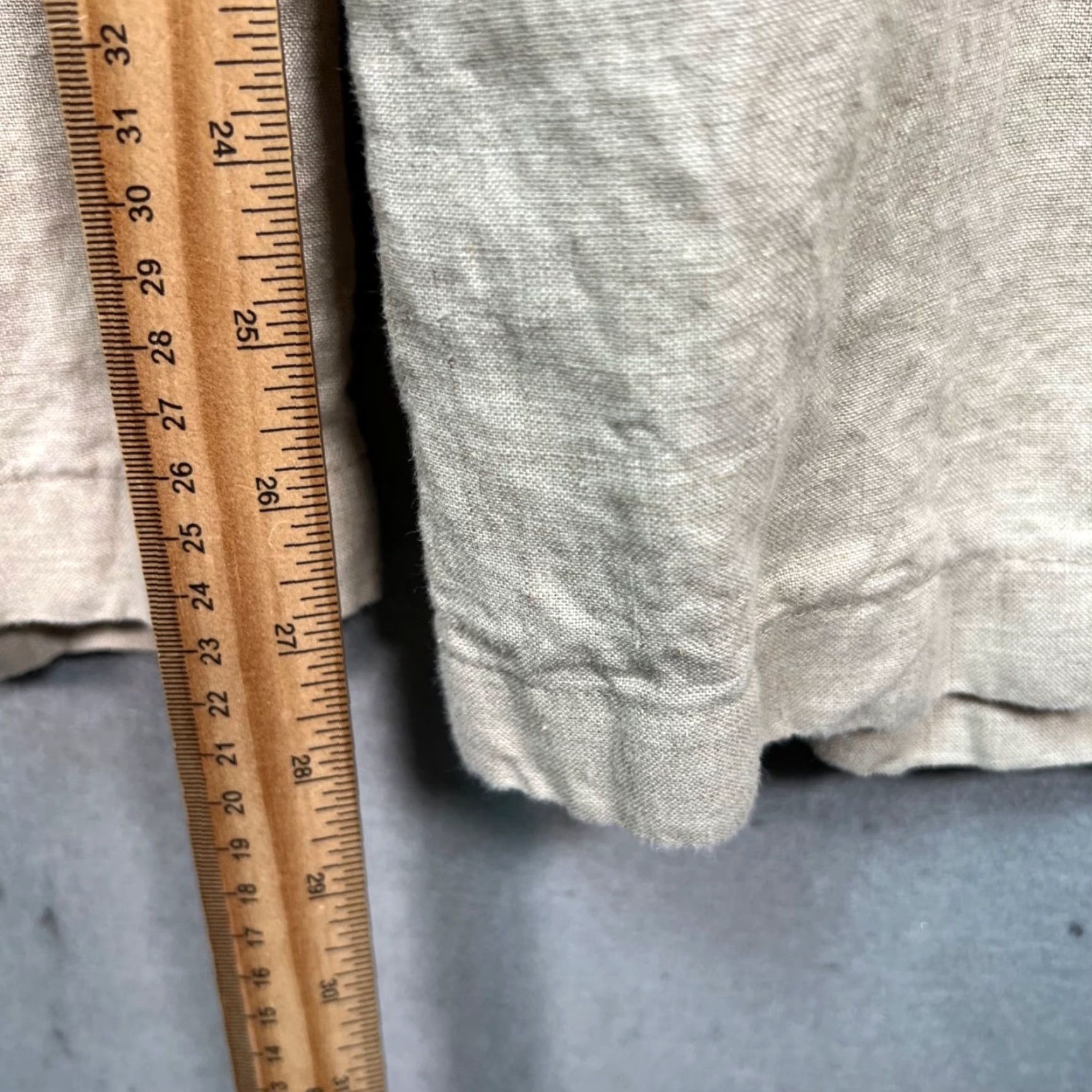 Vintage SiestaParis Womens XS High-Waisted Wide-Leg Linen Pants Beige Size 26" / US 2 / IT 38 - 7 Thumbnail