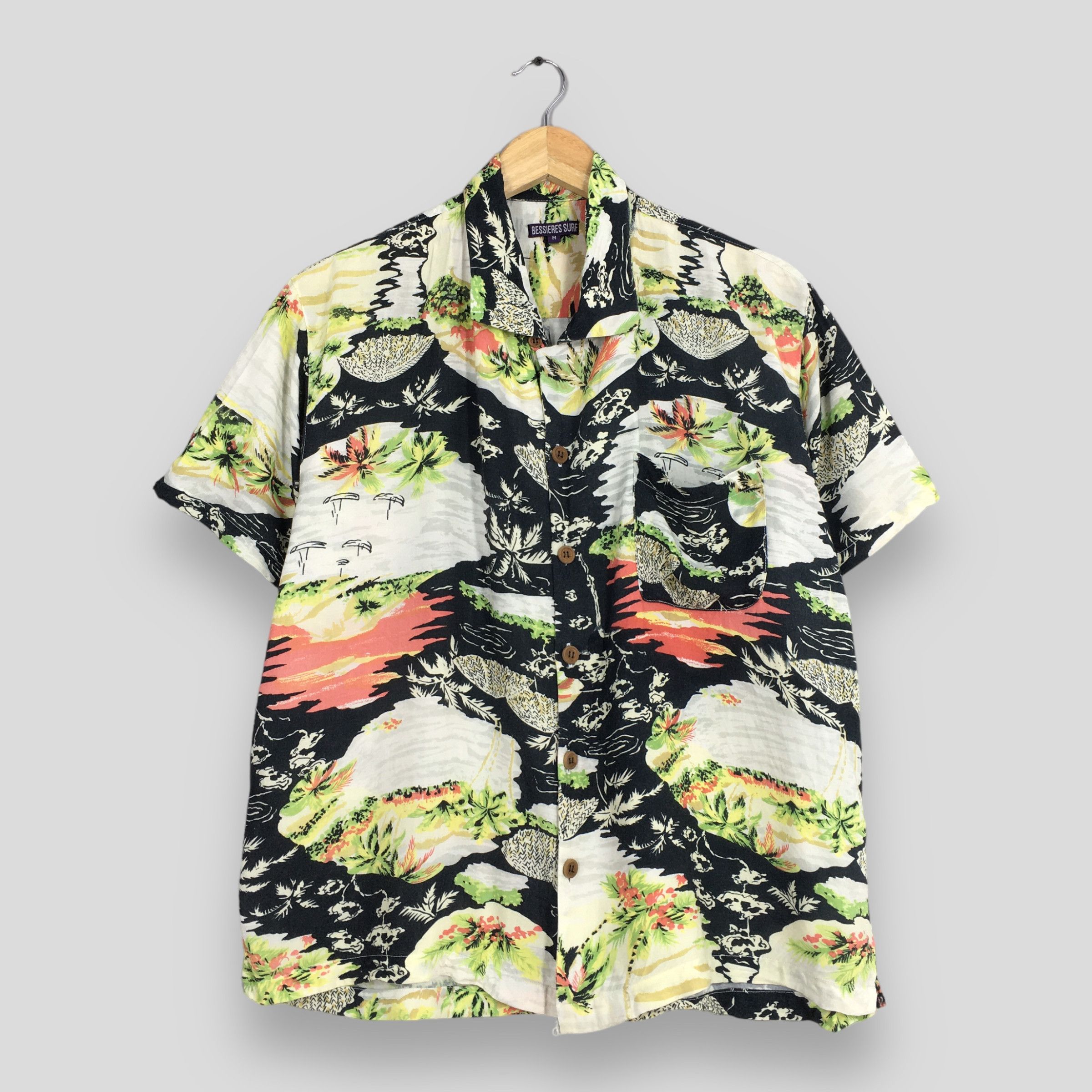 Other Vintage Hawaiian Coconut Tree Beach View Shirt Medium Size US M / EU 48-50 / 2 - 1 Thumbnail