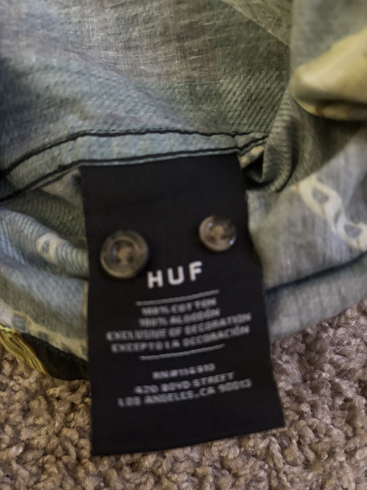 Huf Huf short-sleeve shirt Size US M / EU 48-50 / 2 - 6 Thumbnail