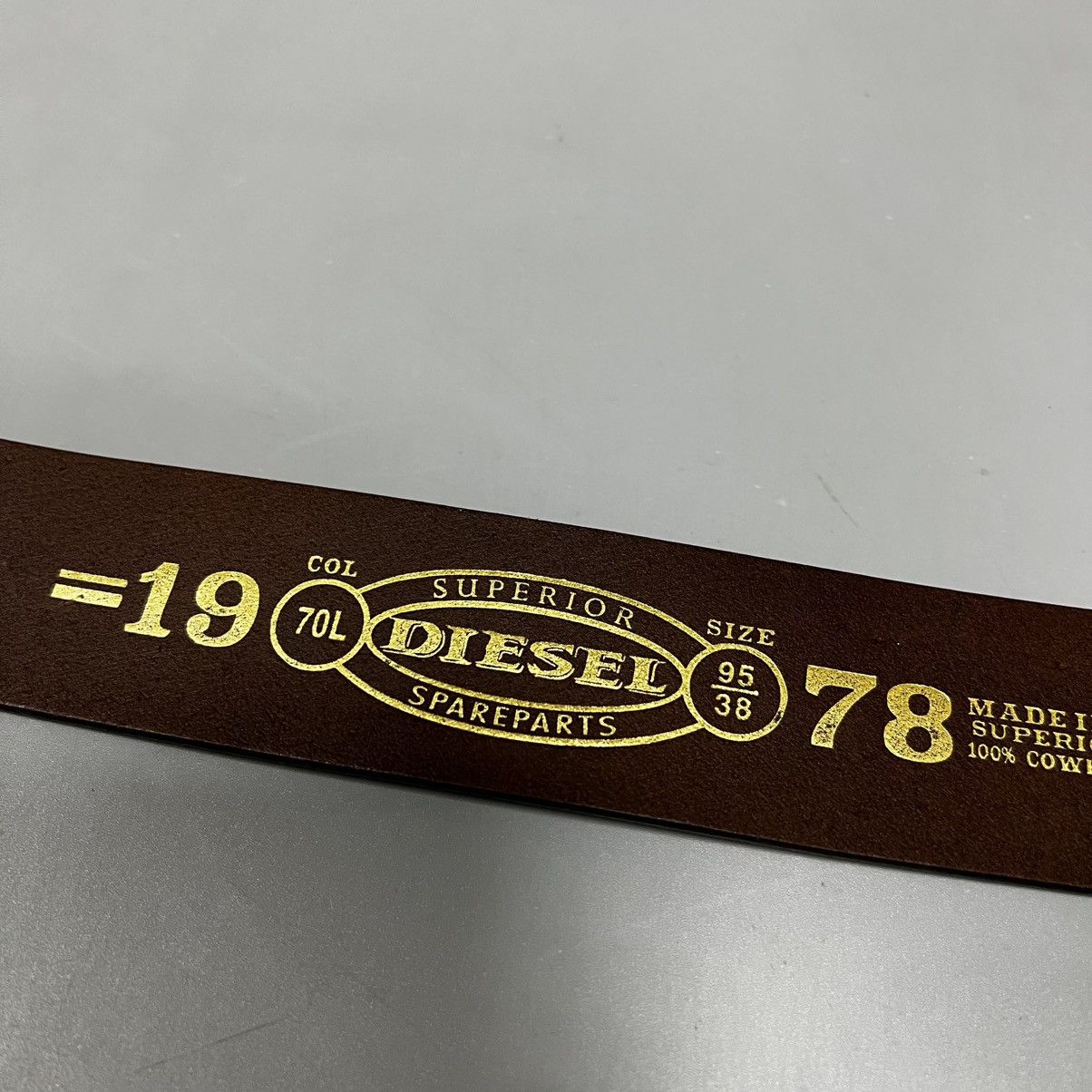 Diesel Vintage DIESEL Leather Belt Y2k Size ONE SIZE - 10 Thumbnail