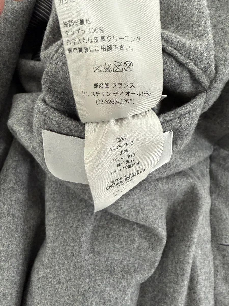 Dior 2010s Dior Black Calf Leather & Cashmere Premium Jacket by Kris Van Assche Size US L / EU 52-54 / 3 - 11 Thumbnail