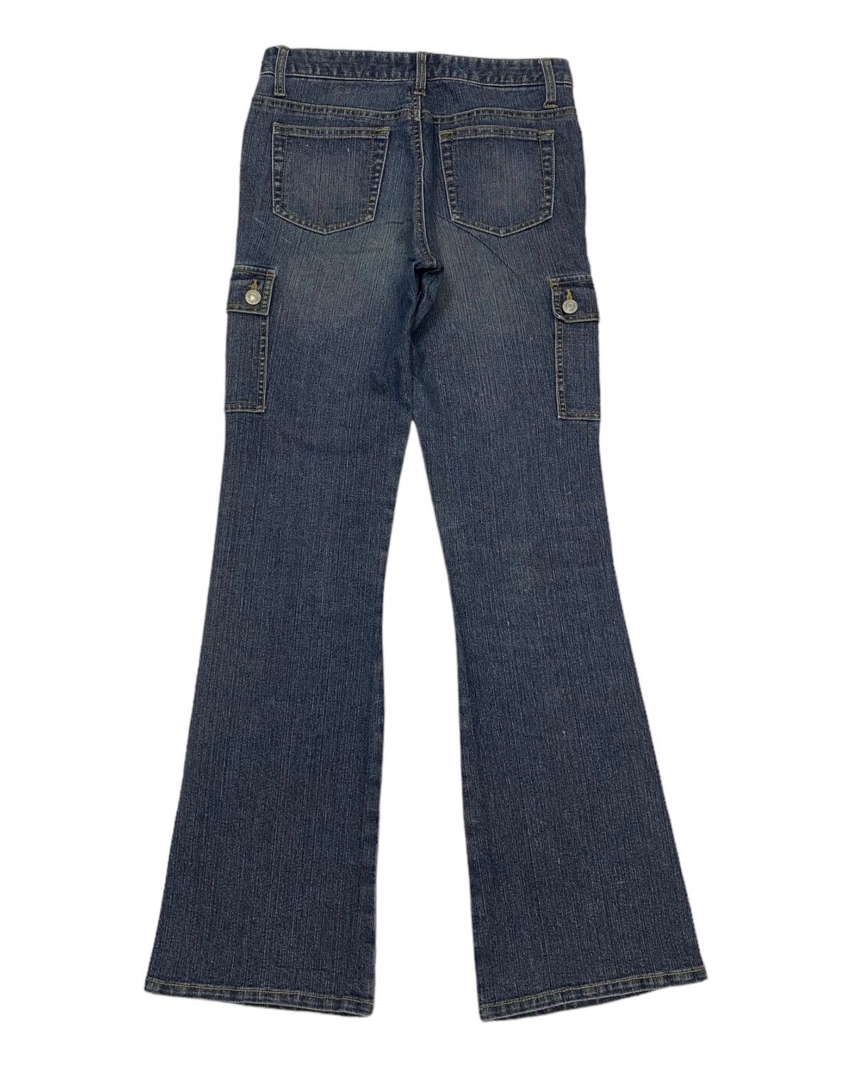 Japanese Brand 🔥ORIRIN JAPAN FLARE MULTI POCKET DENIM JEANS Size 28" / US 6 / IT 42 - 3 Thumbnail
