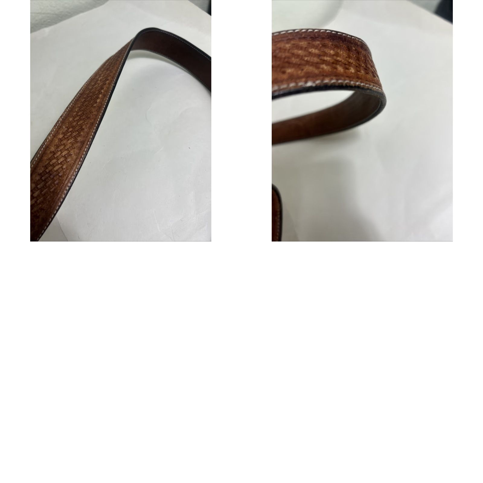 CO VINTAGE Wik Leather Co Belt Western Brown 42 USA Made Handcrafted Cowhide Full Grain Leather Men 1-1/2" Belt Size 42 - 10 Thumbnail