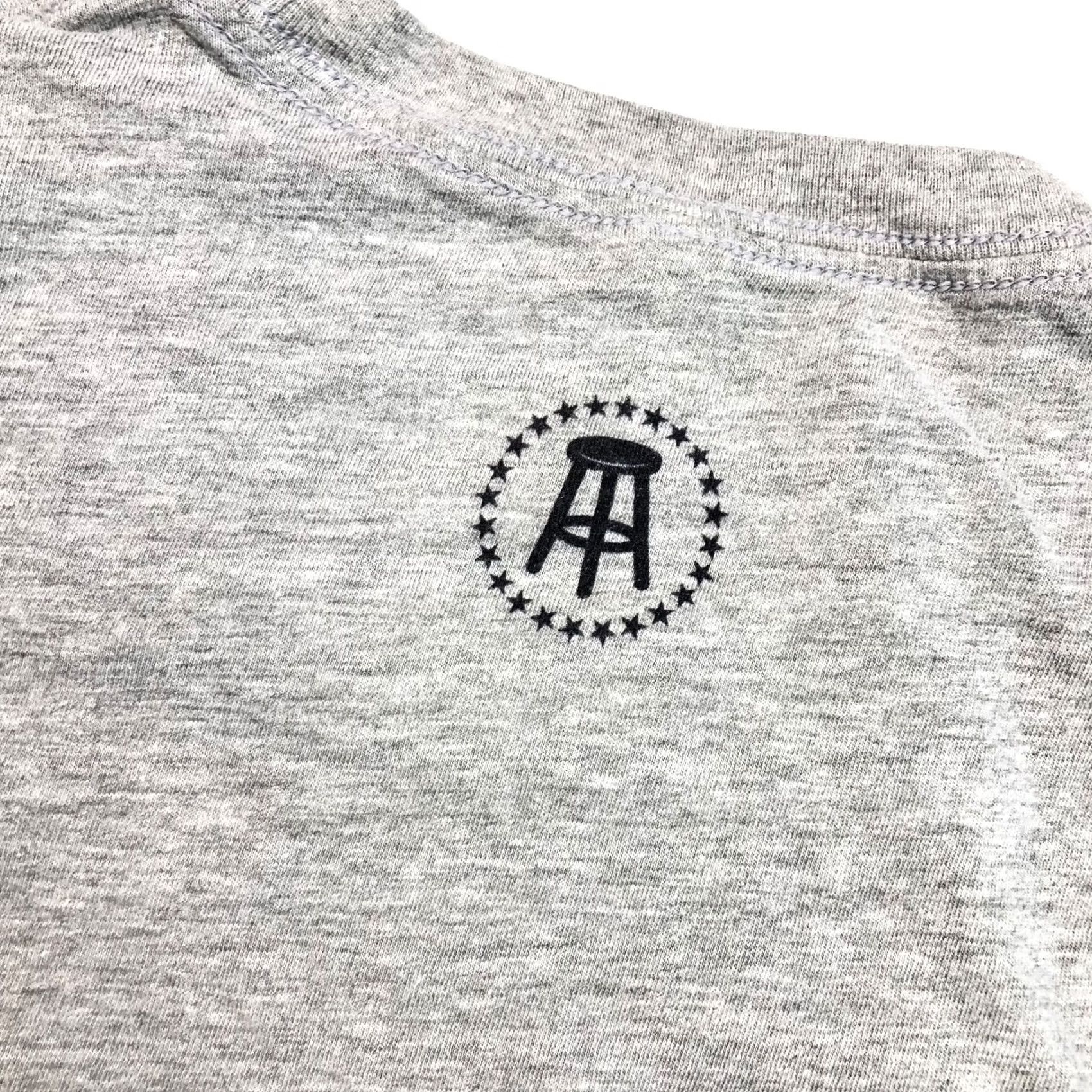 Vintage Barstool Bites Graphic T-Shirt Men's Medium Gray 100% Polyester Short Sleeve Size US M / EU 48-50 / 2 - 3 Thumbnail