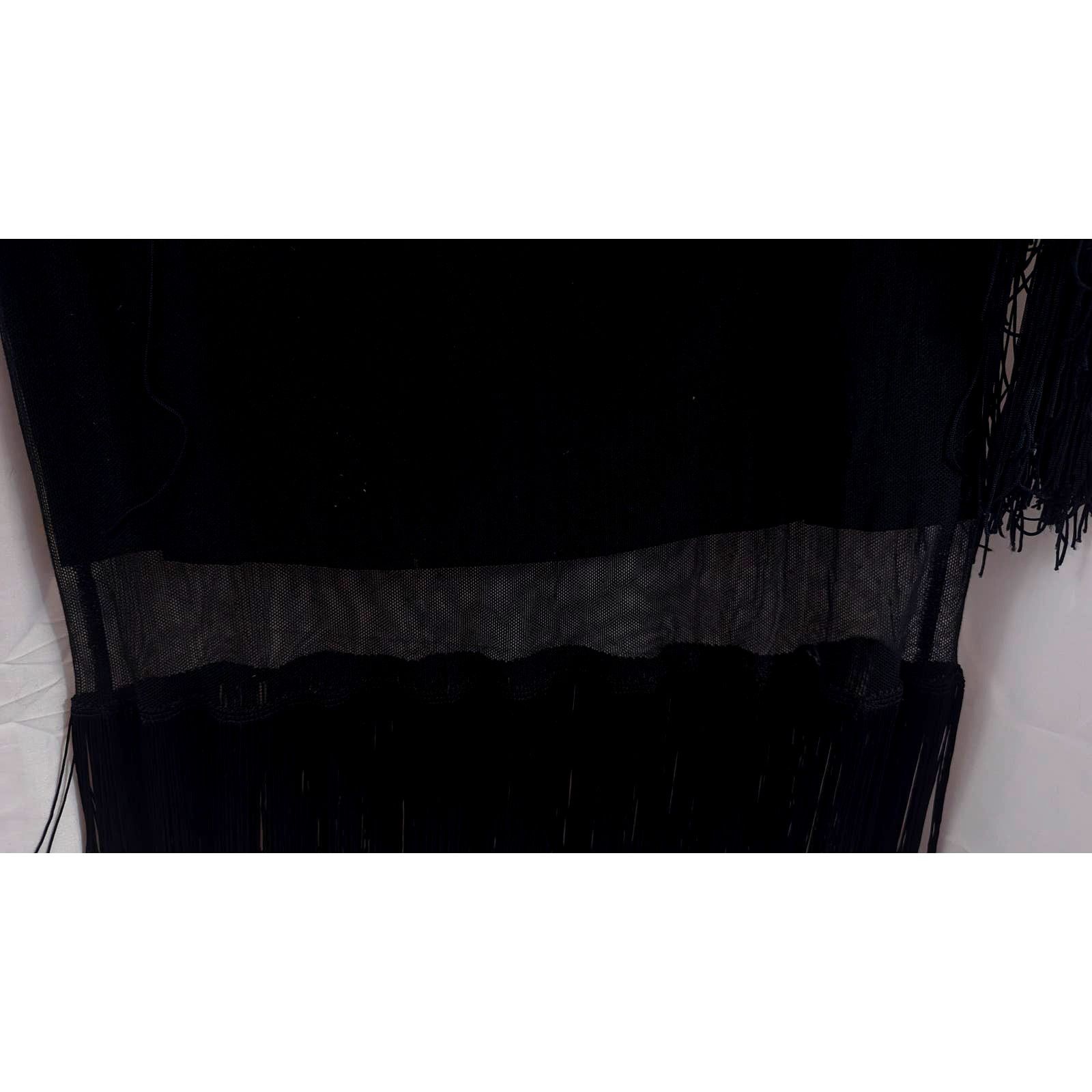Versace Dolce & Gabbana Vtg 20s Silk Fringe Long Skirt sz 34/48 Size 30" / US 8 / IT 44 - 8 Thumbnail