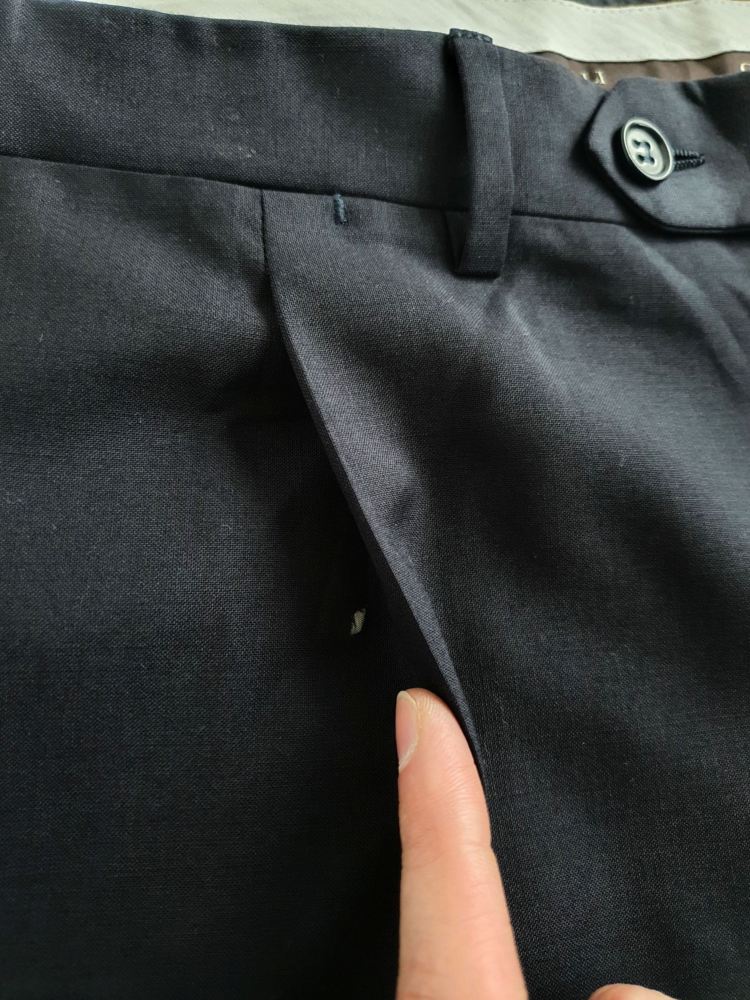 Canali Tailored Dress Pants - Navy, Pleated, Classic Fit - Sz EU 58 Size 42R - 12 Thumbnail
