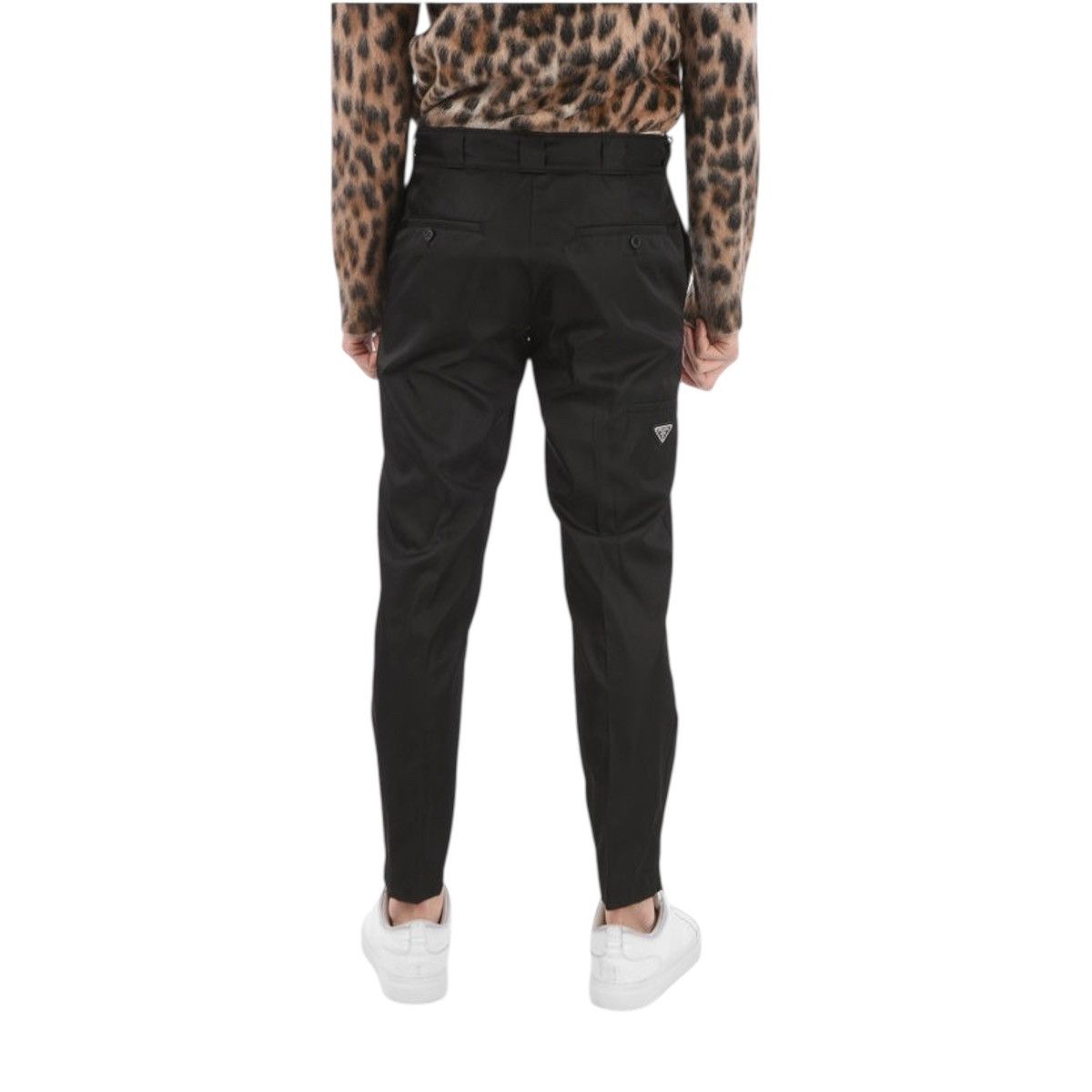 Prada Prada men's nylon trousers with silver logo size IT 38 Size US 26 / EU 42 - 2 Thumbnail