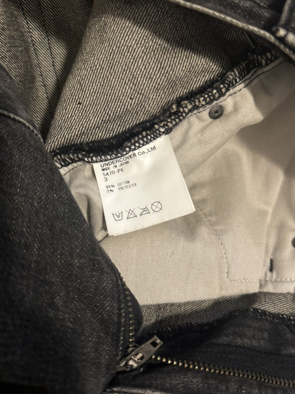 Undercover Undercover AW05 Skull Denim Size 29" - 3 Thumbnail