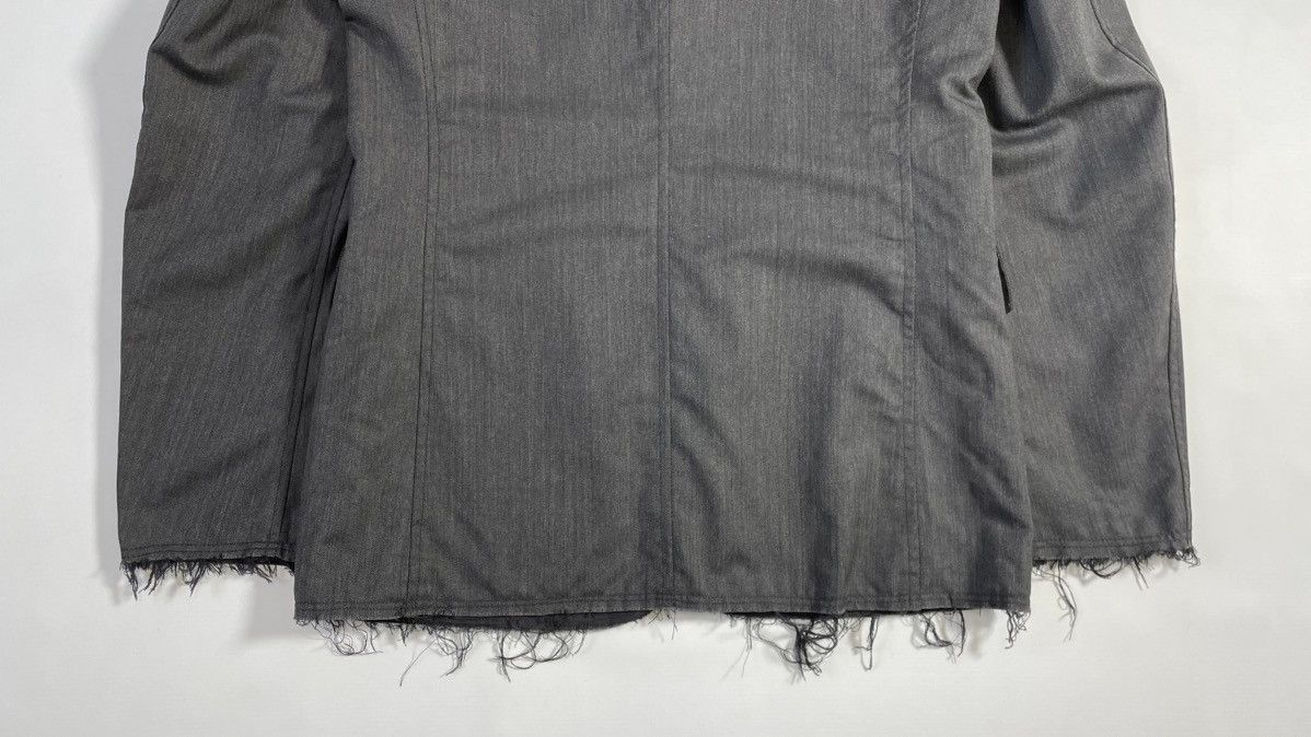 Comme des Garcons Herringbone Wool ‘Raw Edge’ Blazer Size 38R - 18 Thumbnail