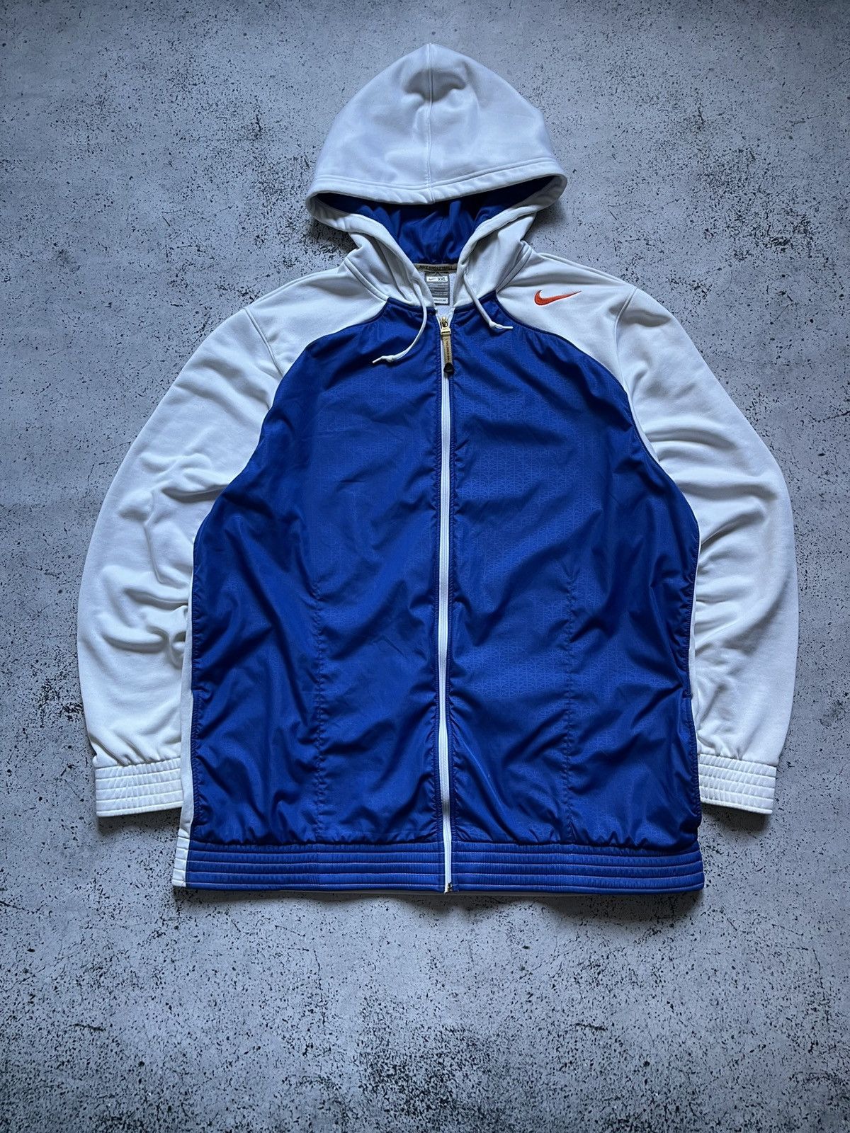 Nike × Vintage Vintage Nike Jacket Basketball Zip Hoodie Jordan Y2K USA Size US XXL / EU 58 / 5 - 3 Thumbnail