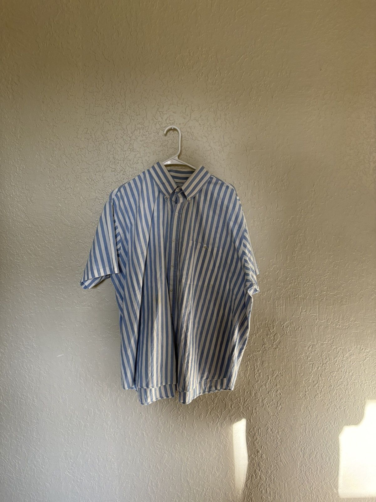Vintage Alexander Lloyd Boston Striped Short Sleeve Button-Down Size US XL / EU 56 / 4 - 1 Thumbnail
