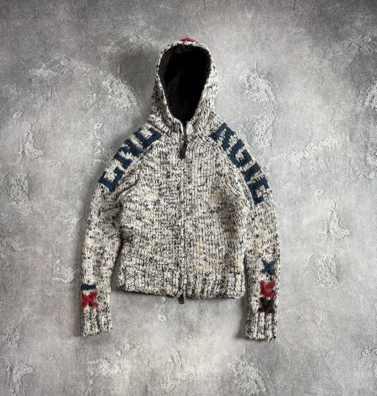 Energie ENERGIE x MISS SIXTY M/size Chunky knitted hoodie jacket fur Size M / US 6-8 / IT 42-44 - 4 Thumbnail