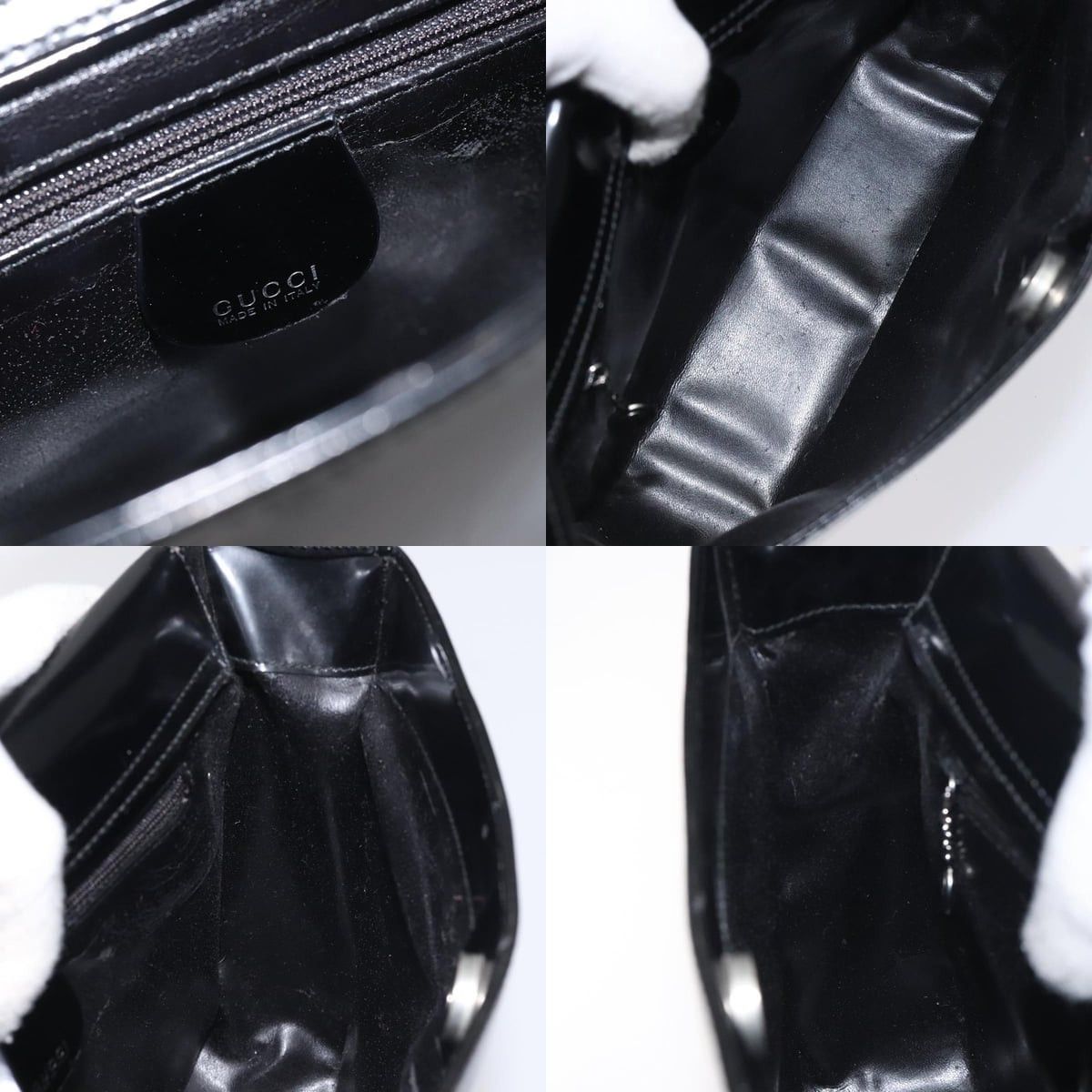 Gucci GUCCI Shoulder Bag Patent Leather Black 000 1013 000 1013 Size ONE SIZE - 11 Thumbnail