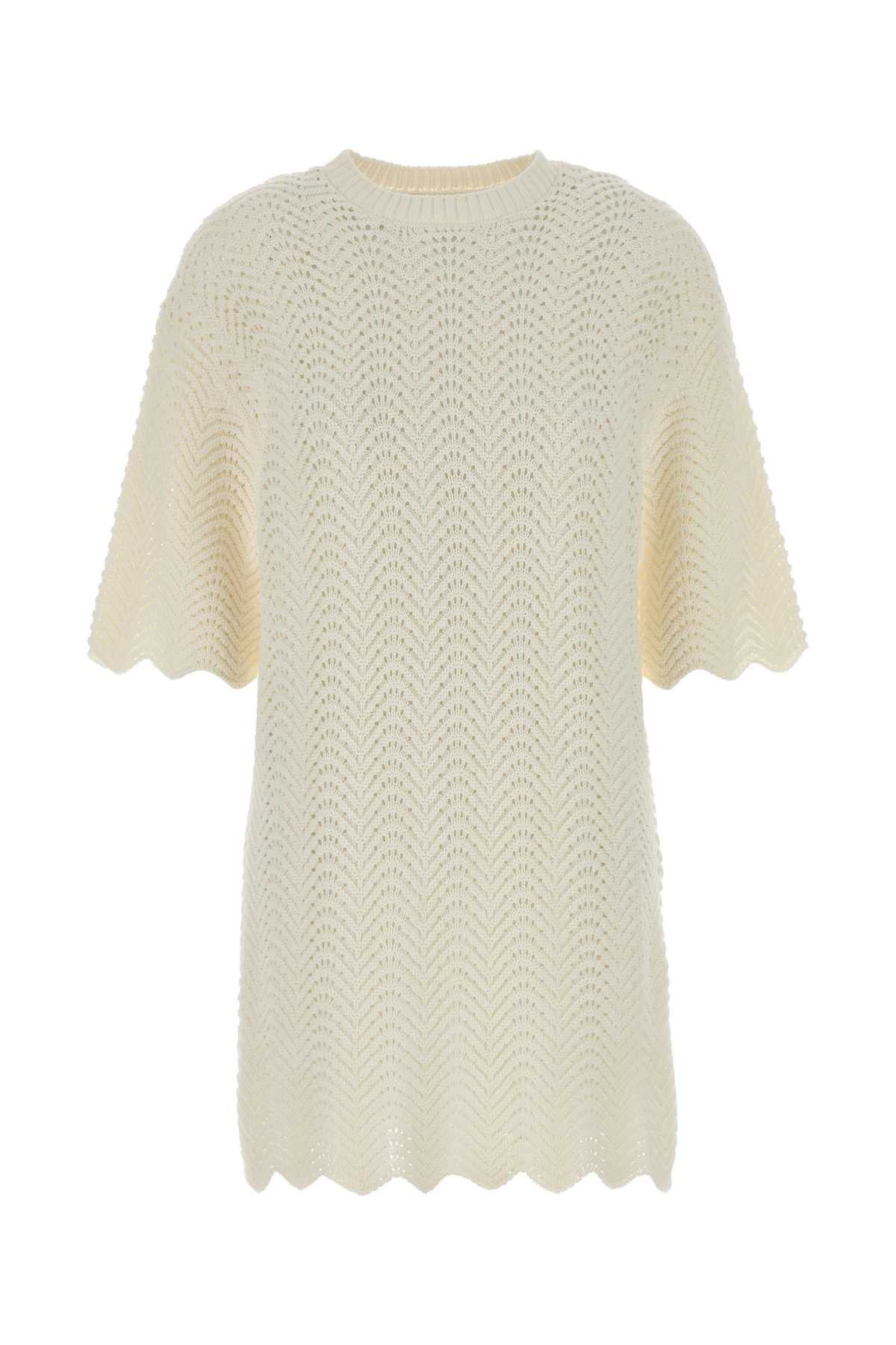 Loulou de Saison Ivory Crochet Wafa Dress Size XS / US 0-2 / IT 36-38 - 1 Thumbnail