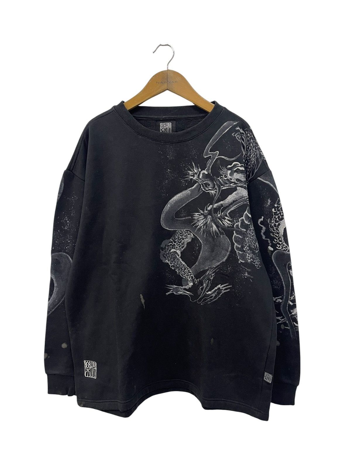 Japanese Brand JURAKU LEGENDARY JAPAN DRAGON PULLOVER Size US XL / EU 56 / 4 - 1 Thumbnail